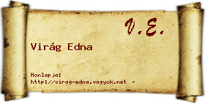 Virág Edna névjegykártya